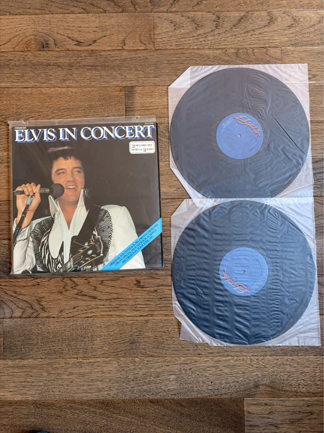 Elvis In Concert 2 Record Set Vinyl LP