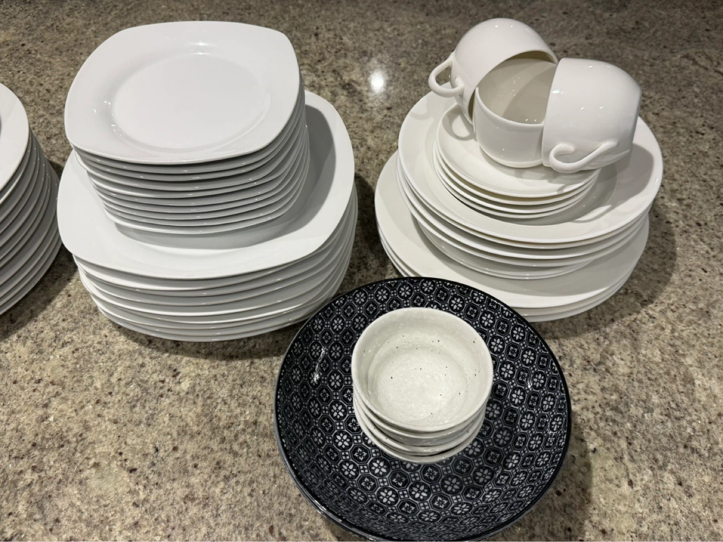 White Porcelain Dinnerware - Plates, Bowls, Cups - photo 3