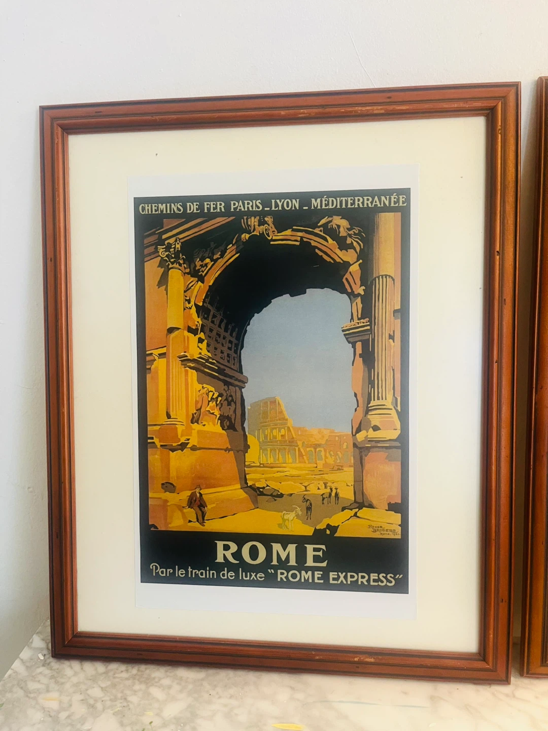 Vintage Rome & Venezia Travel Posters (Set of 2) - photo 2
