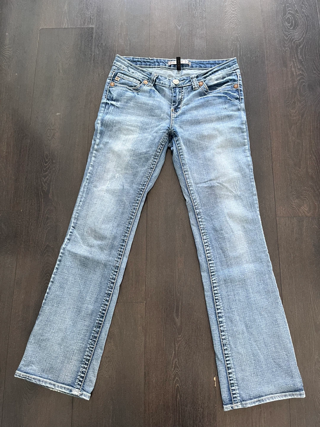 Y2K Jeans Embroidered Women's Bootcut Size 28W - photo 3