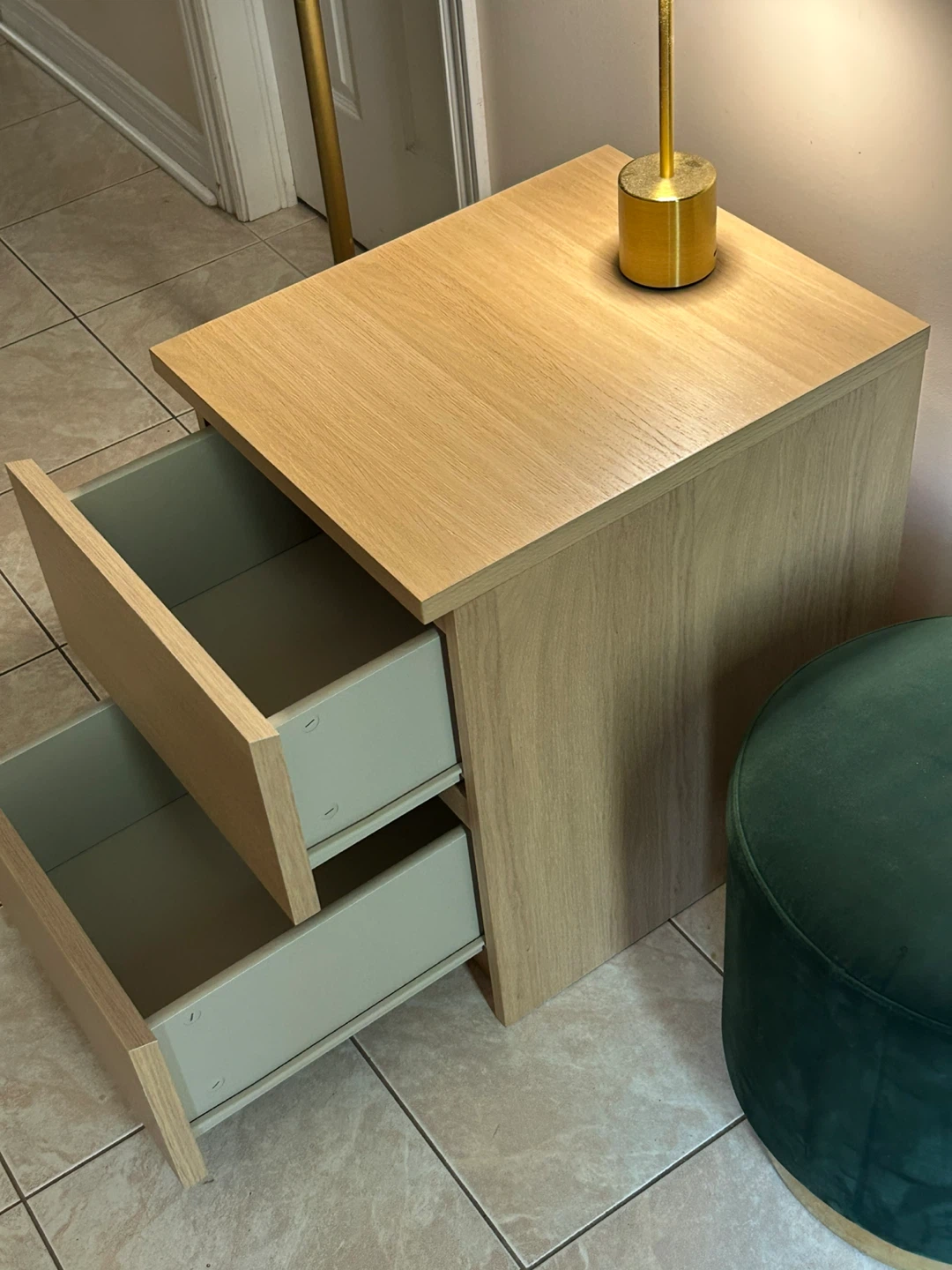 2-Drawer Wood Nightstand - photo 4
