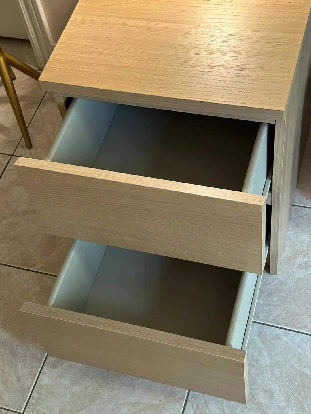 2-Drawer Wood Nightstand - photo 3