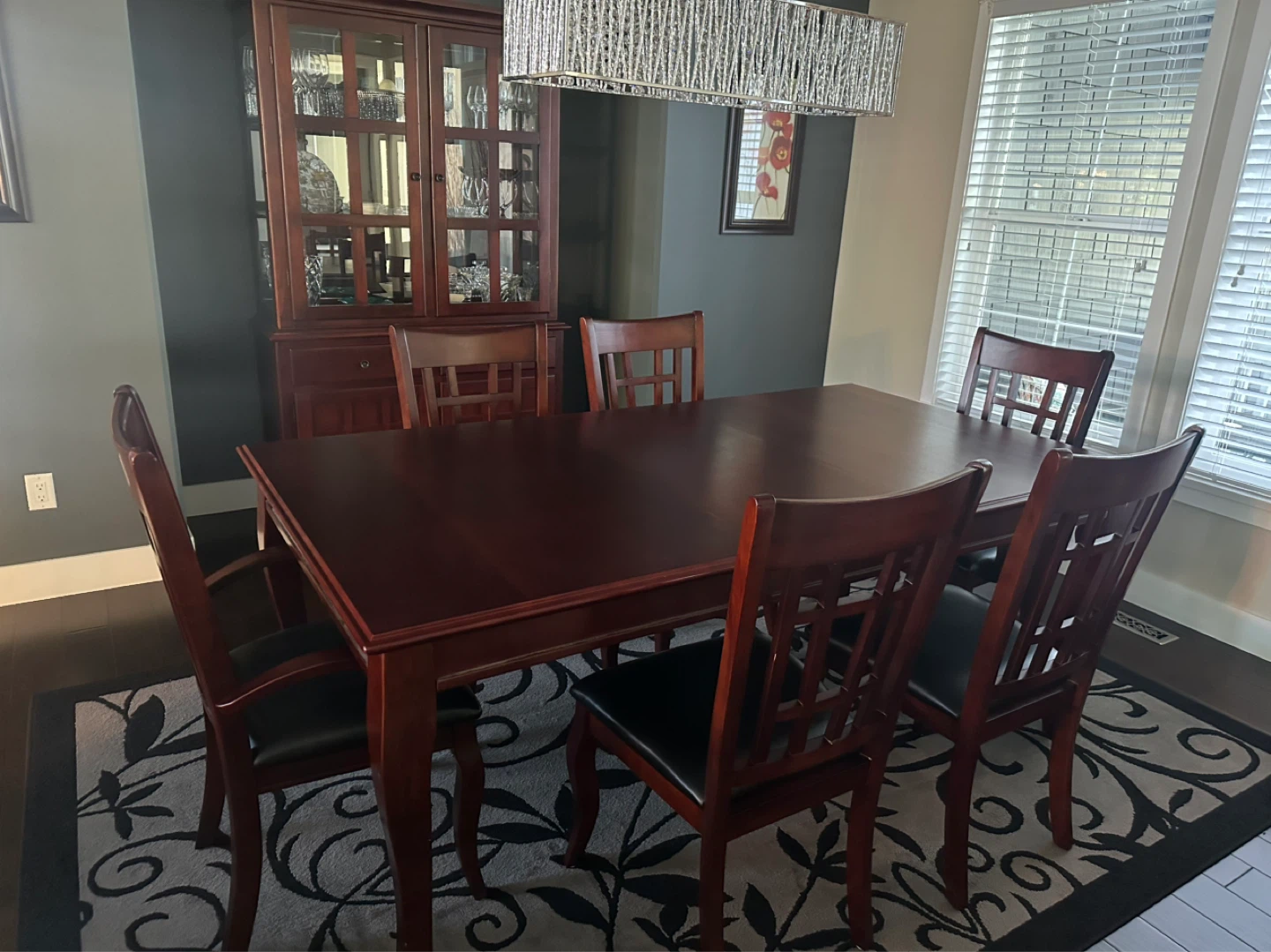 Wooden Dining Chairs with Upholstered Seats