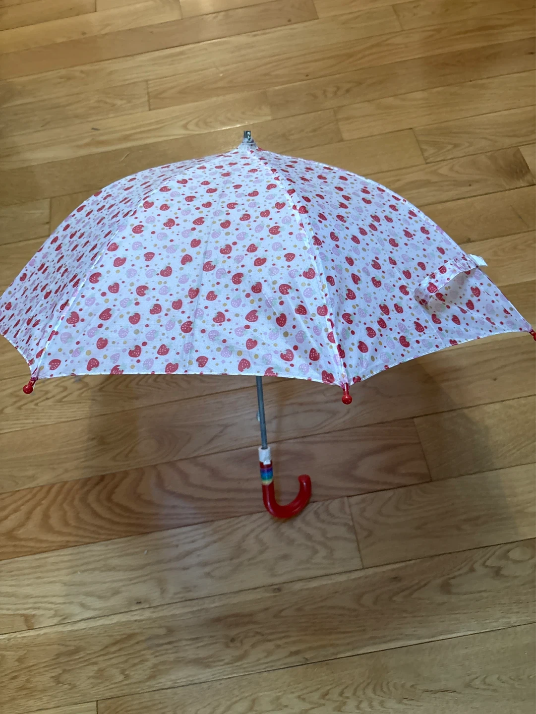 Kids Strawberry Print Umbrella