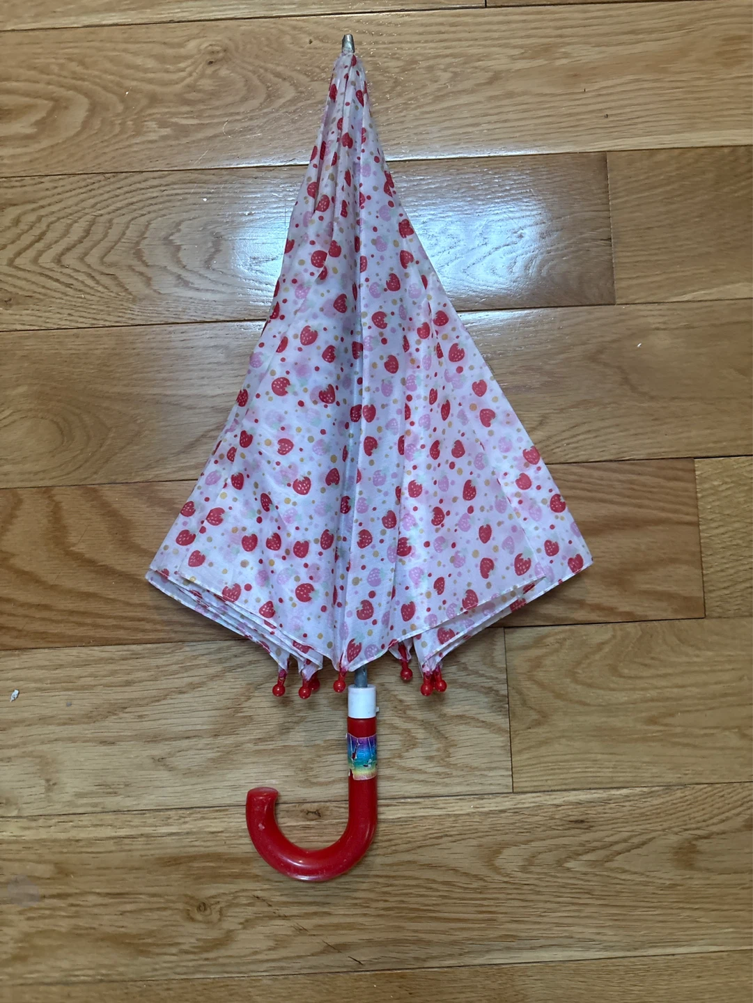 Kids Strawberry Print Umbrella - photo 2