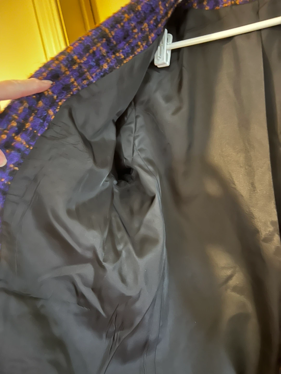 Tweed Blazer - Purple & Gold - photo 4
