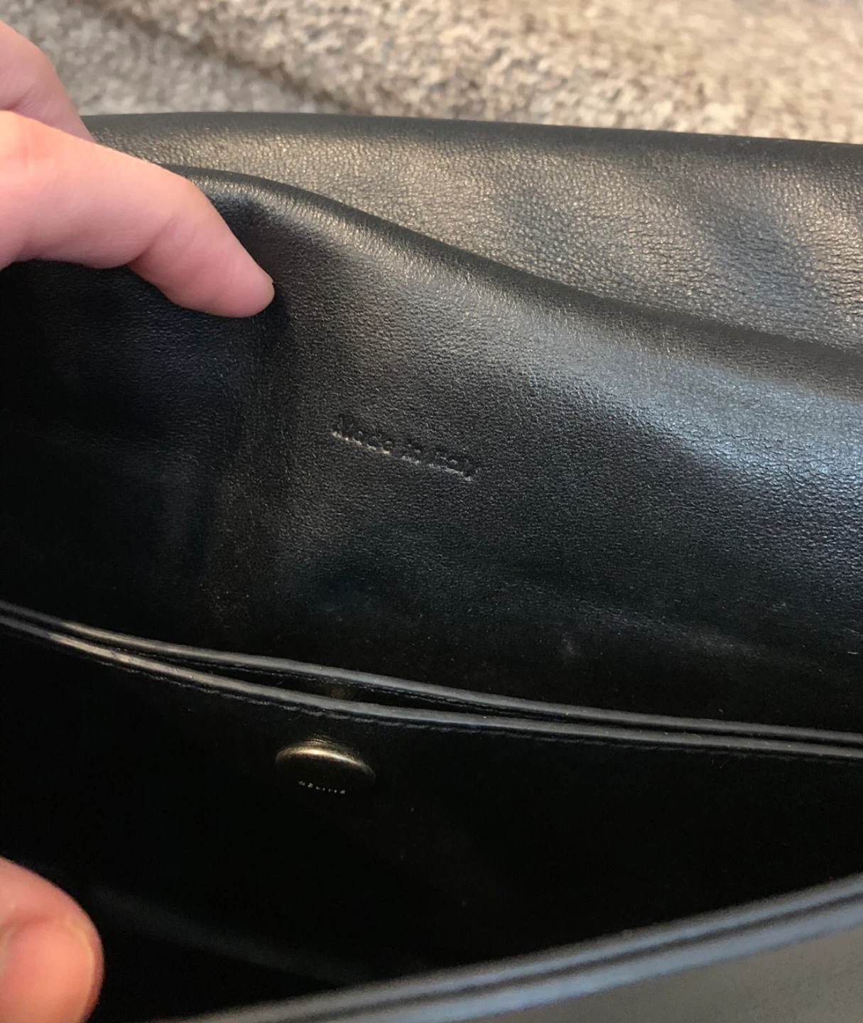 CELINE Black Leather Saddle Bag - photo 4