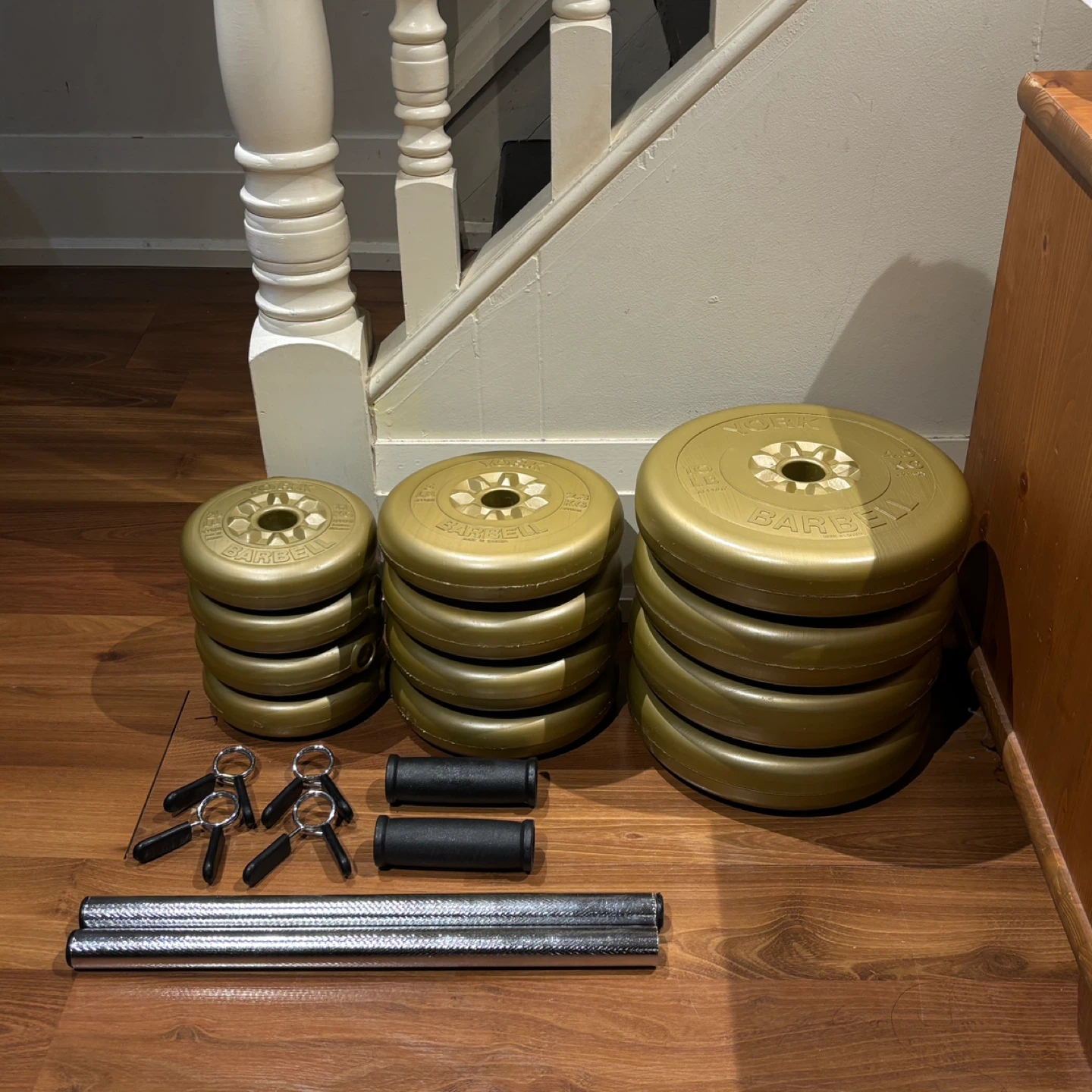 Dumbbells/barbell (York)