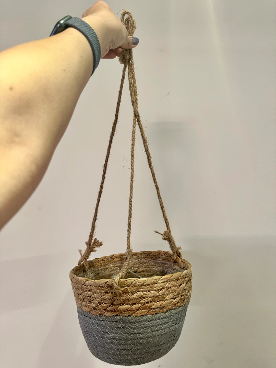 🆕 Woven Hanging Planter Basket - photo 3