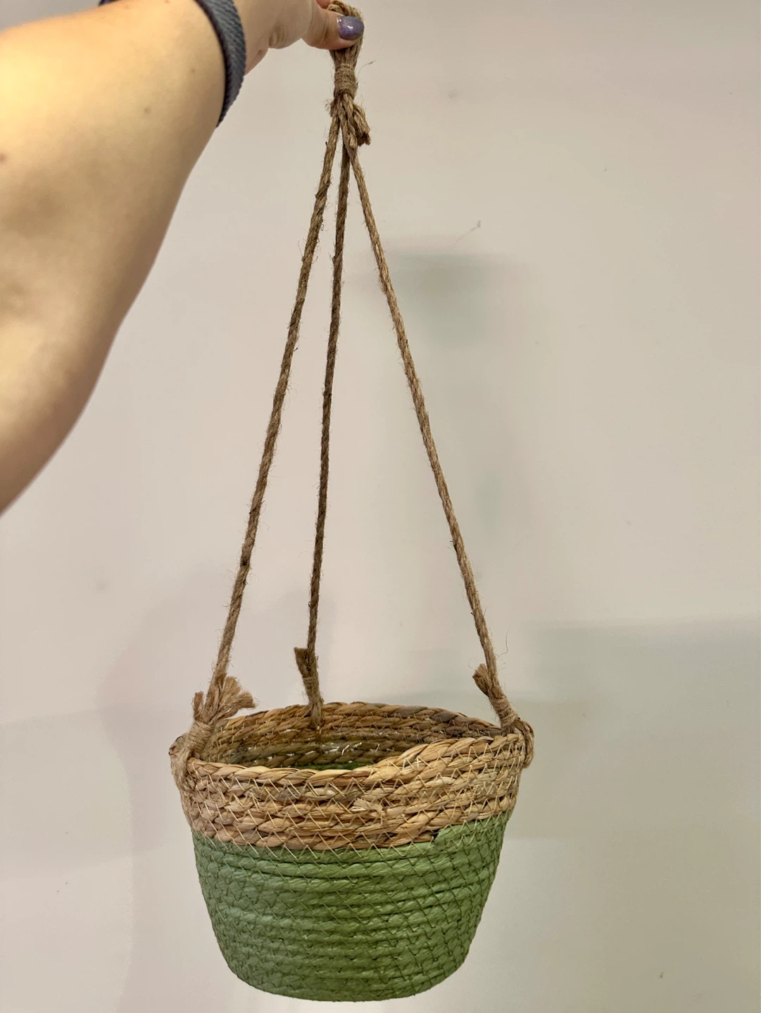 🆕 Woven Hanging Planter Basket - photo 2