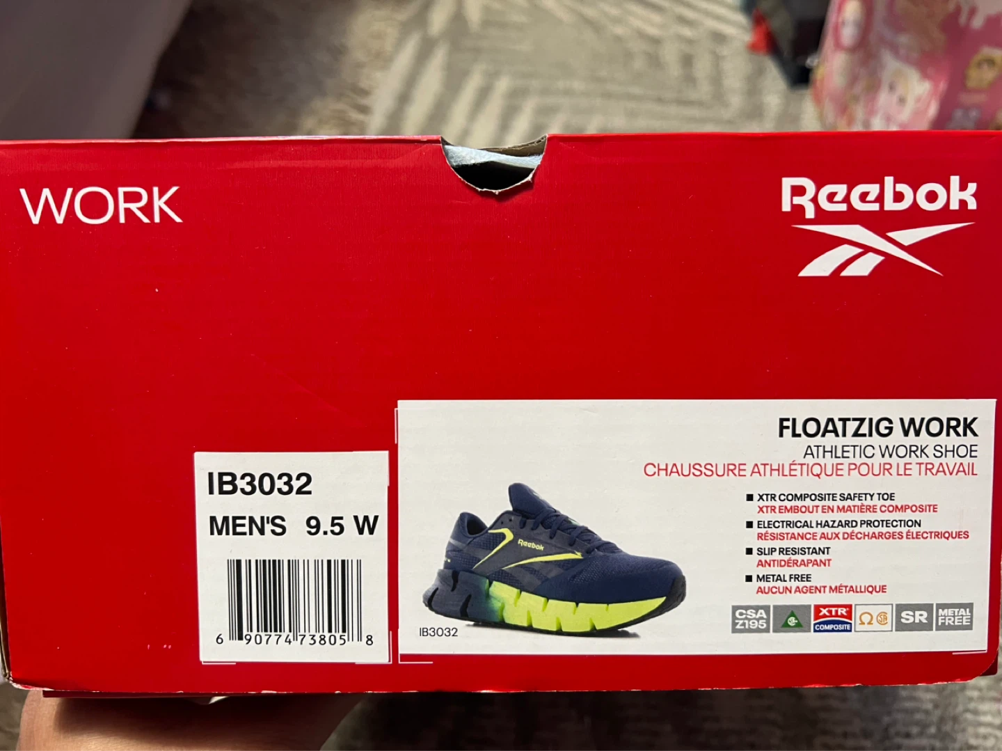 Reebok FloatZig Work Athletic Shoes Men's 9.5 W