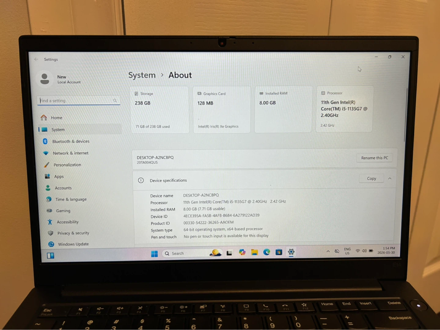 Lenovo ThinkPad E14 Gen 2 Laptop - photo 3