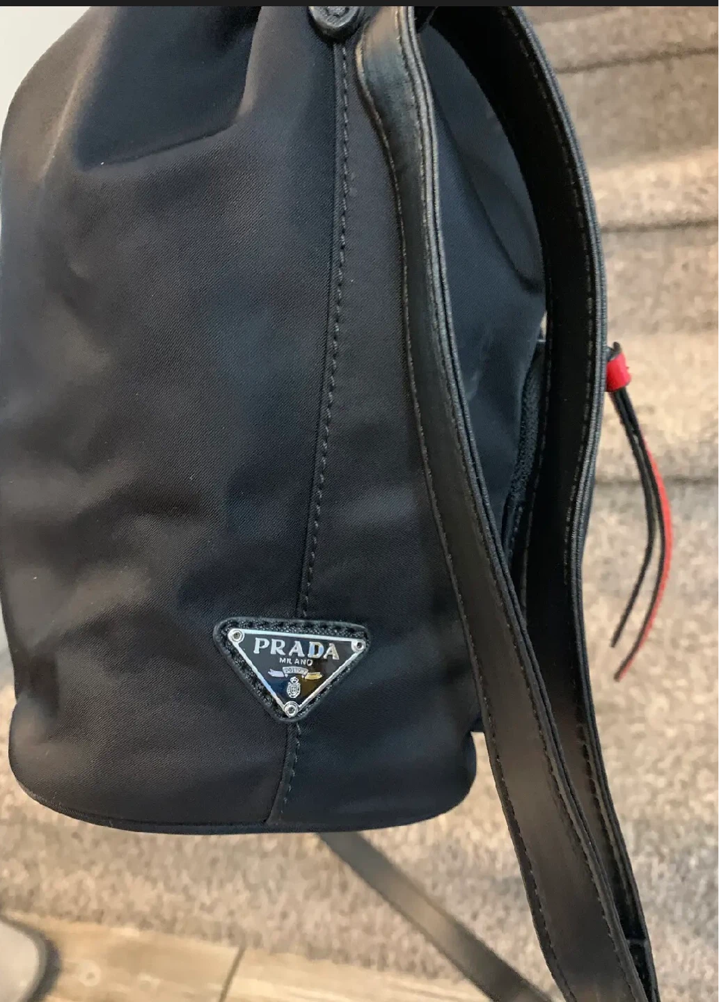 Prada Black Nylon Bucket Bag - photo 2