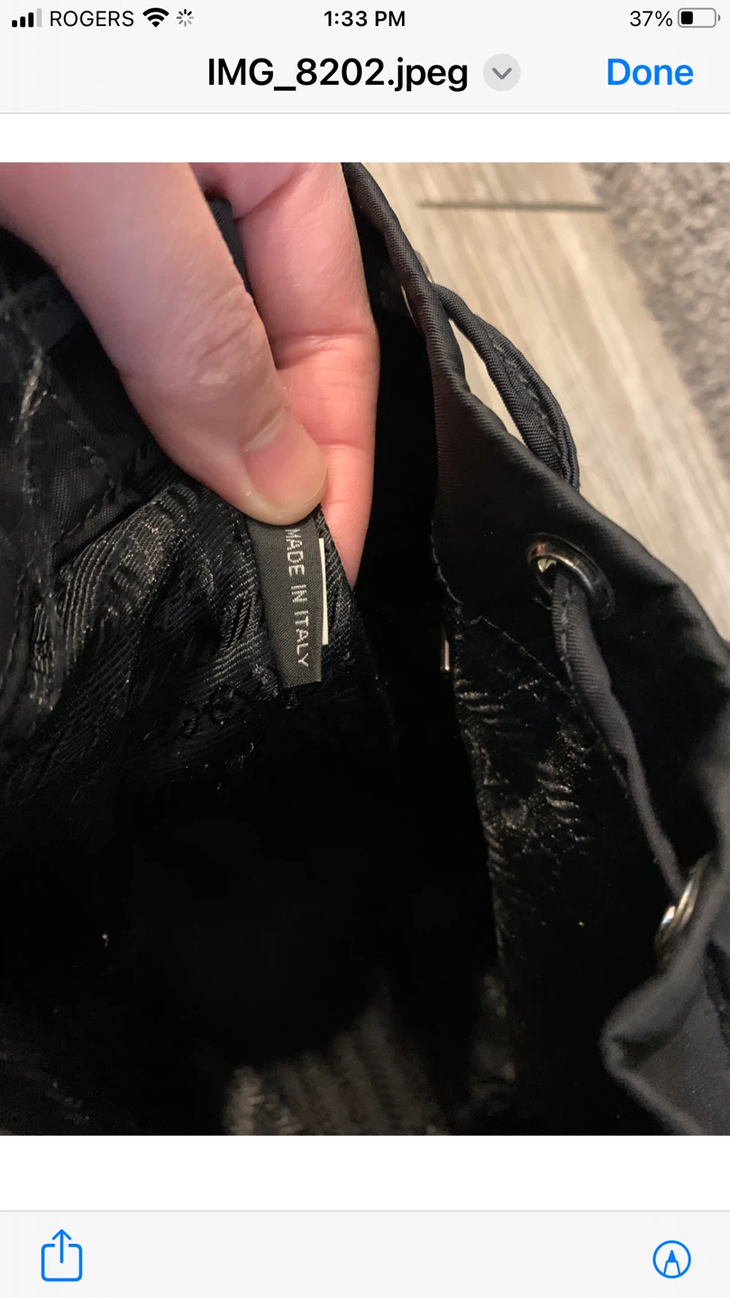 Prada Black Nylon Bucket Bag - photo 5
