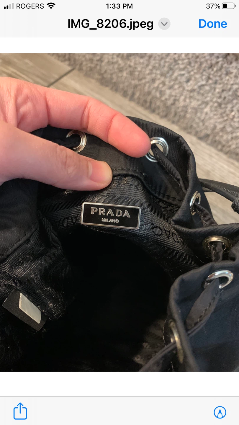 Prada Black Nylon Bucket Bag - photo 4