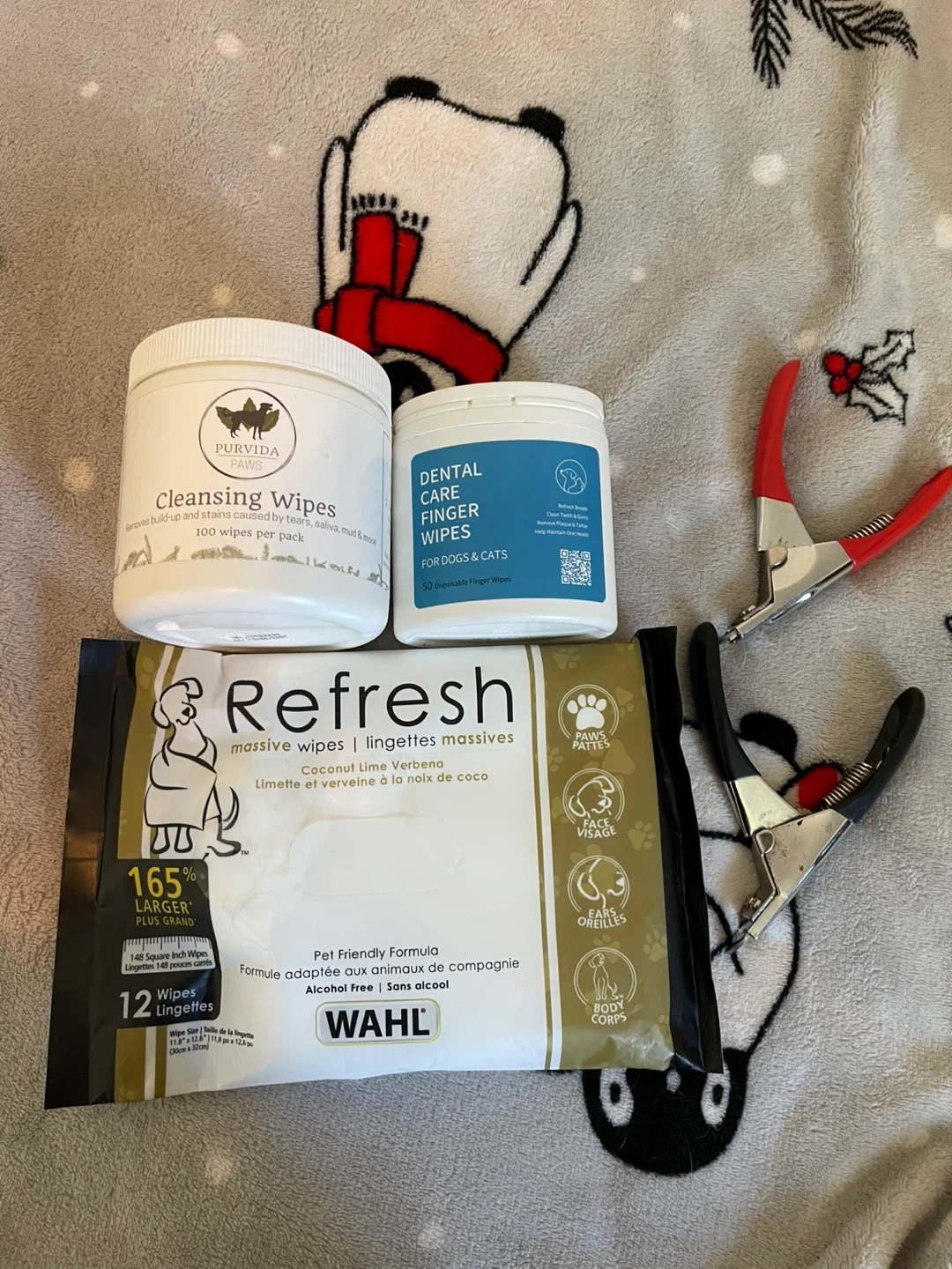 Dog Wipes & Nail Clippers Lot