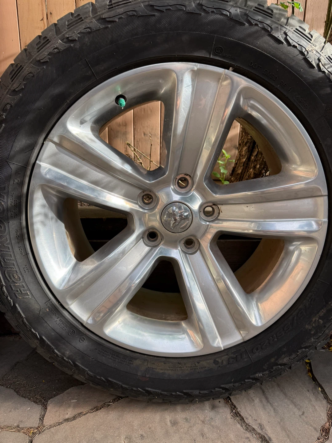 OEM Alloy Rims Silver 20x9 Dodge Ram 1500 5-Spoke  2013-2022 - photo 3