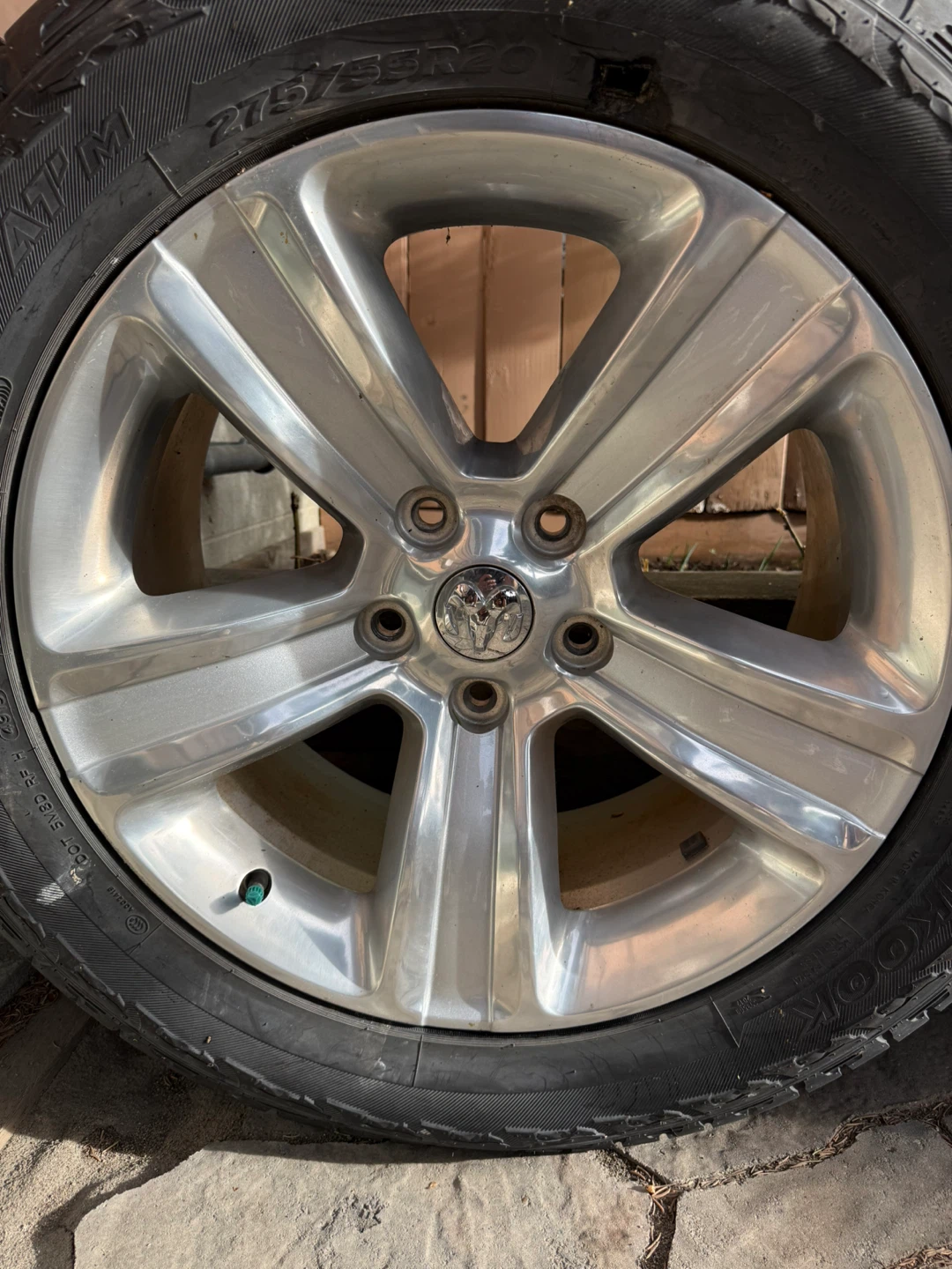 OEM Alloy Rims Silver 20x9 Dodge Ram 1500 5-Spoke  2013-2022 - photo 2