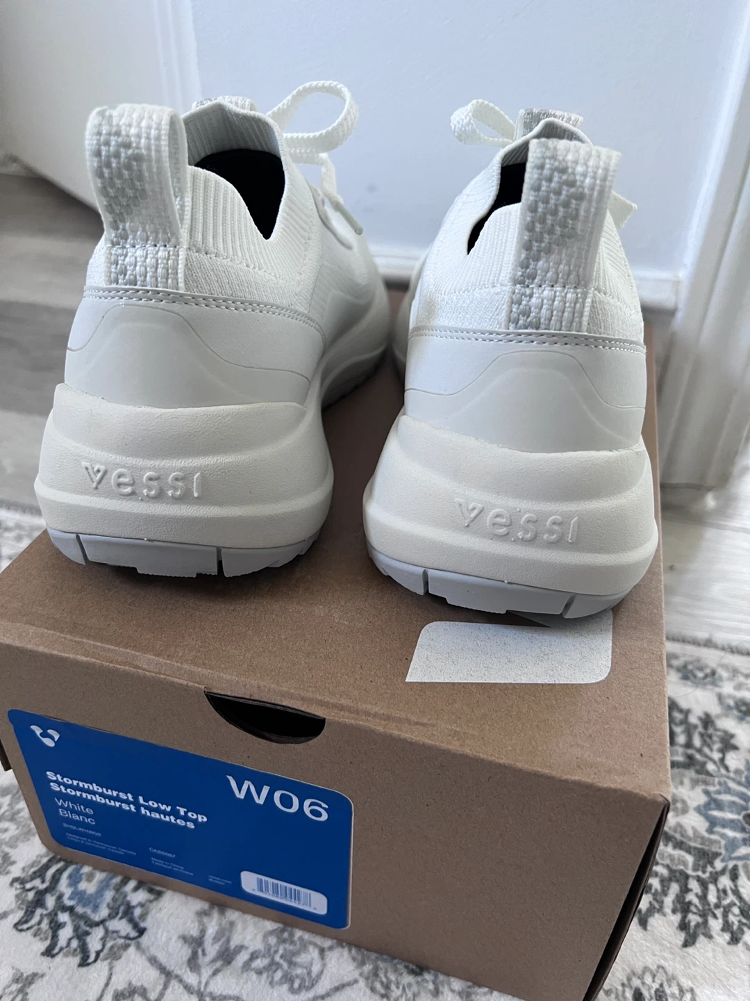 Vessi Stormburst Low Top Sneakers - White size 6 NEW - photo 3