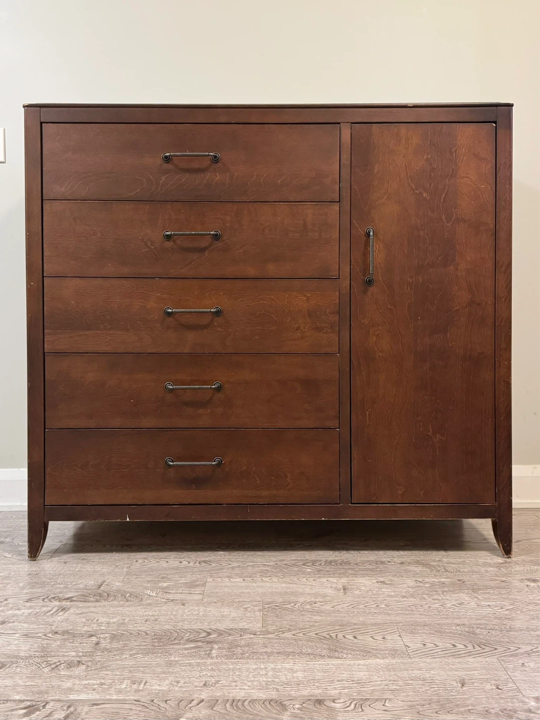 Dark Brown Dresser with Cabinet