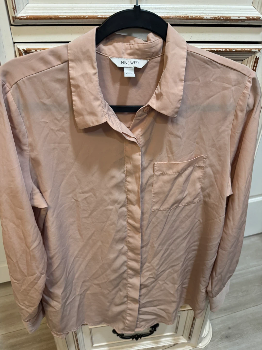 Nine West Women's Pink Button-Up Blouse - photo 3