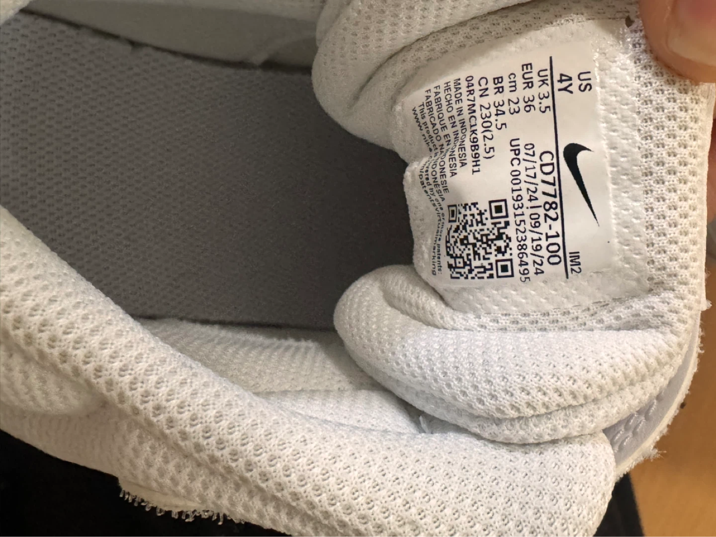 Nike Court Vision Mid White Kids Sneakers - photo 4