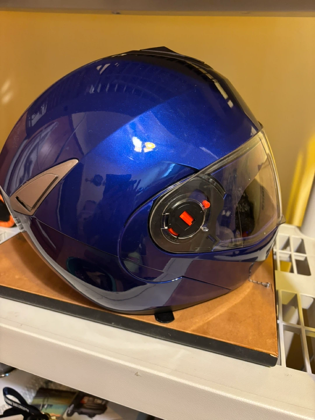 YOAI Blue Full Face Motorcycle Helmet - photo 2