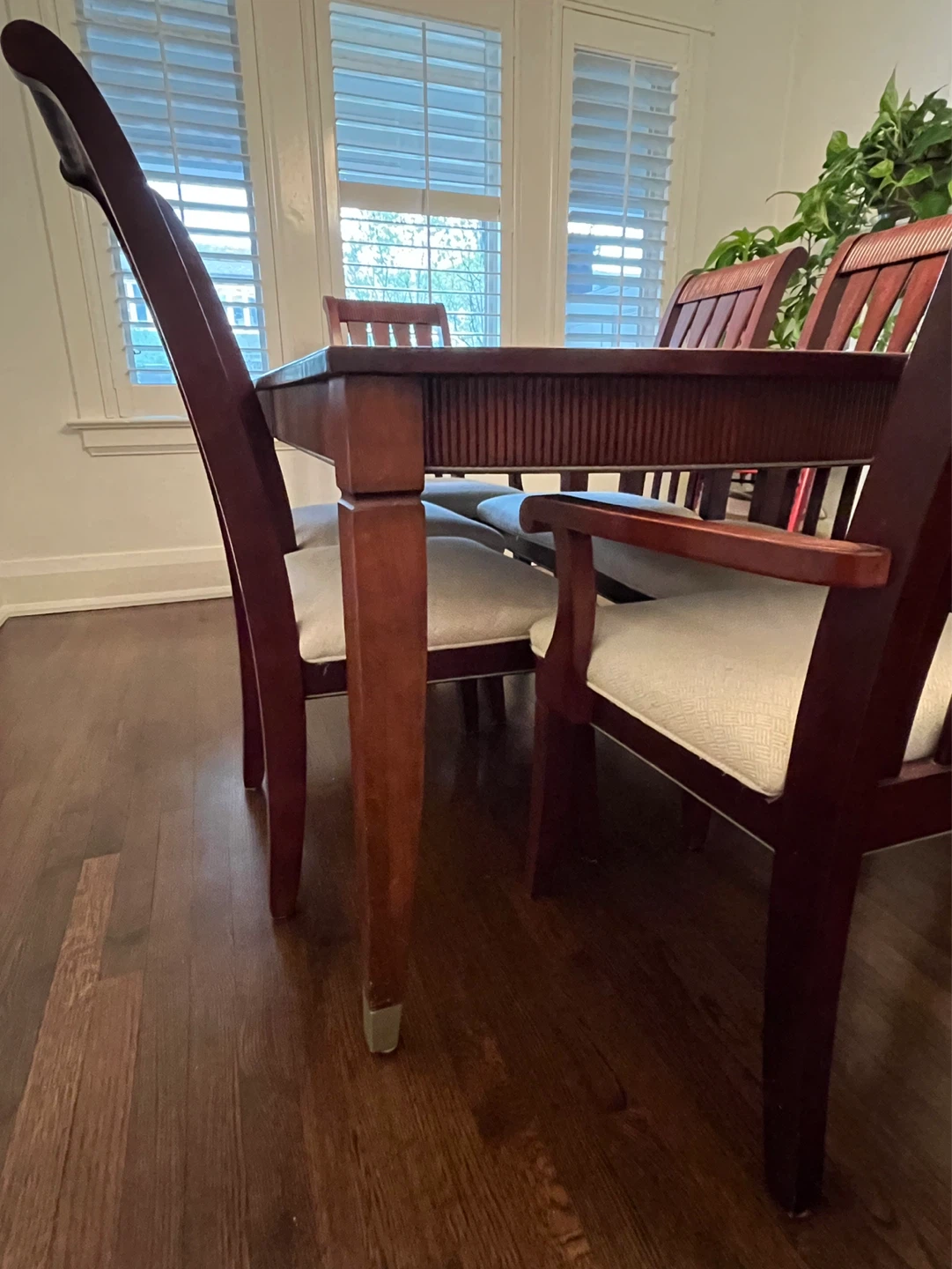 Wooden Dining Table and Chairs Set - photo 4