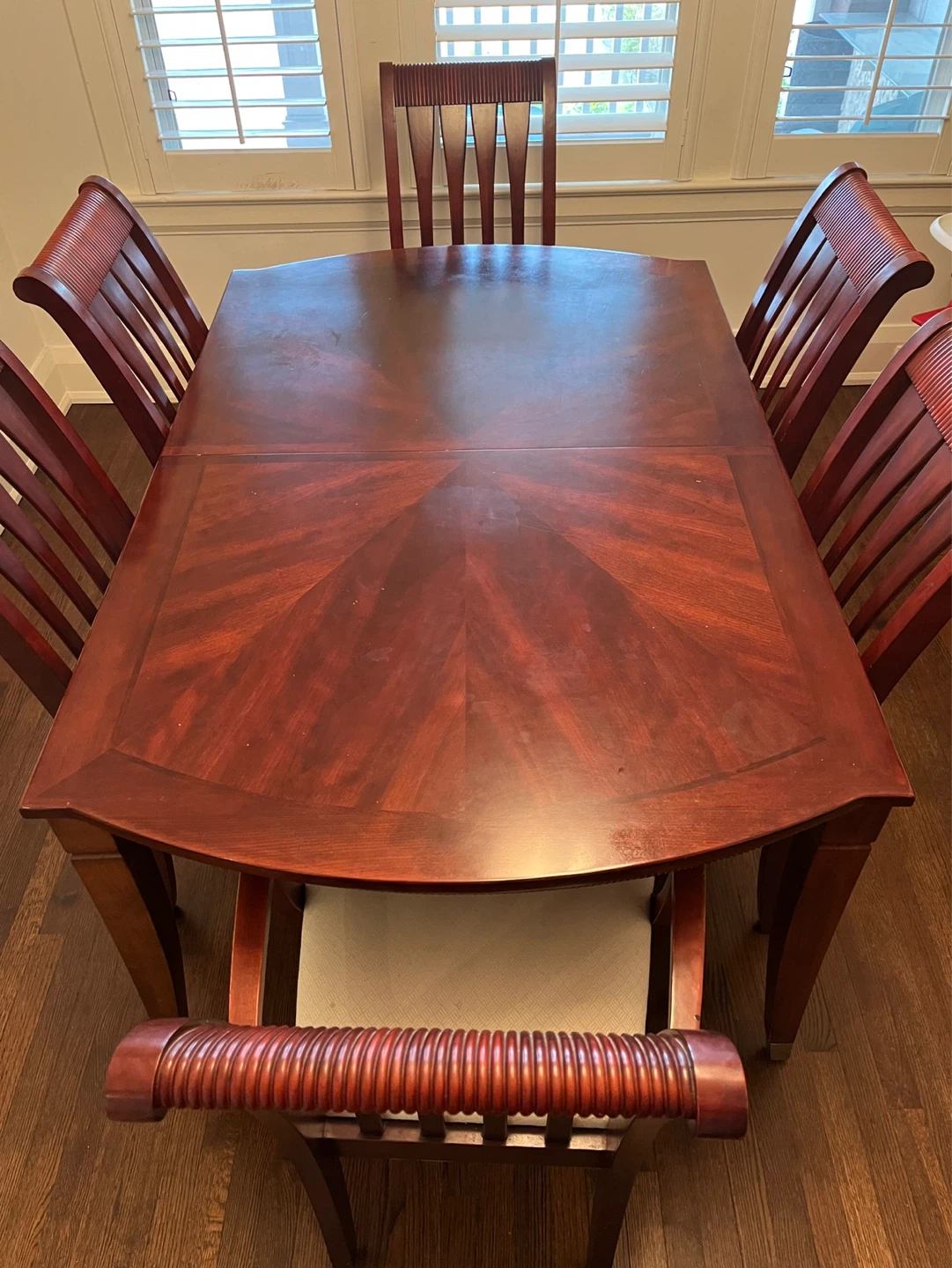 Wooden Dining Table and Chairs Set - photo 2