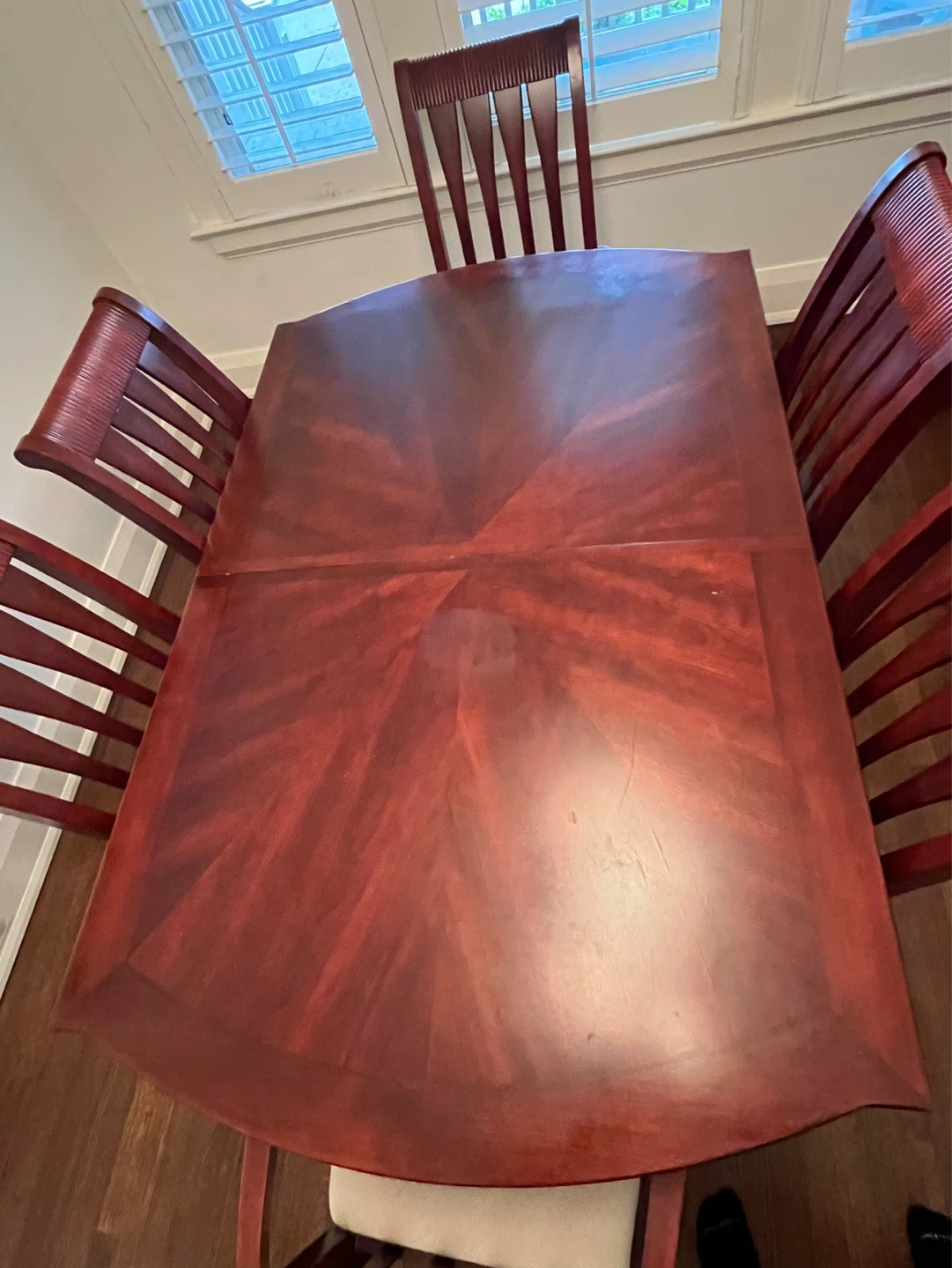 Wooden Dining Table and Chairs Set - photo 5