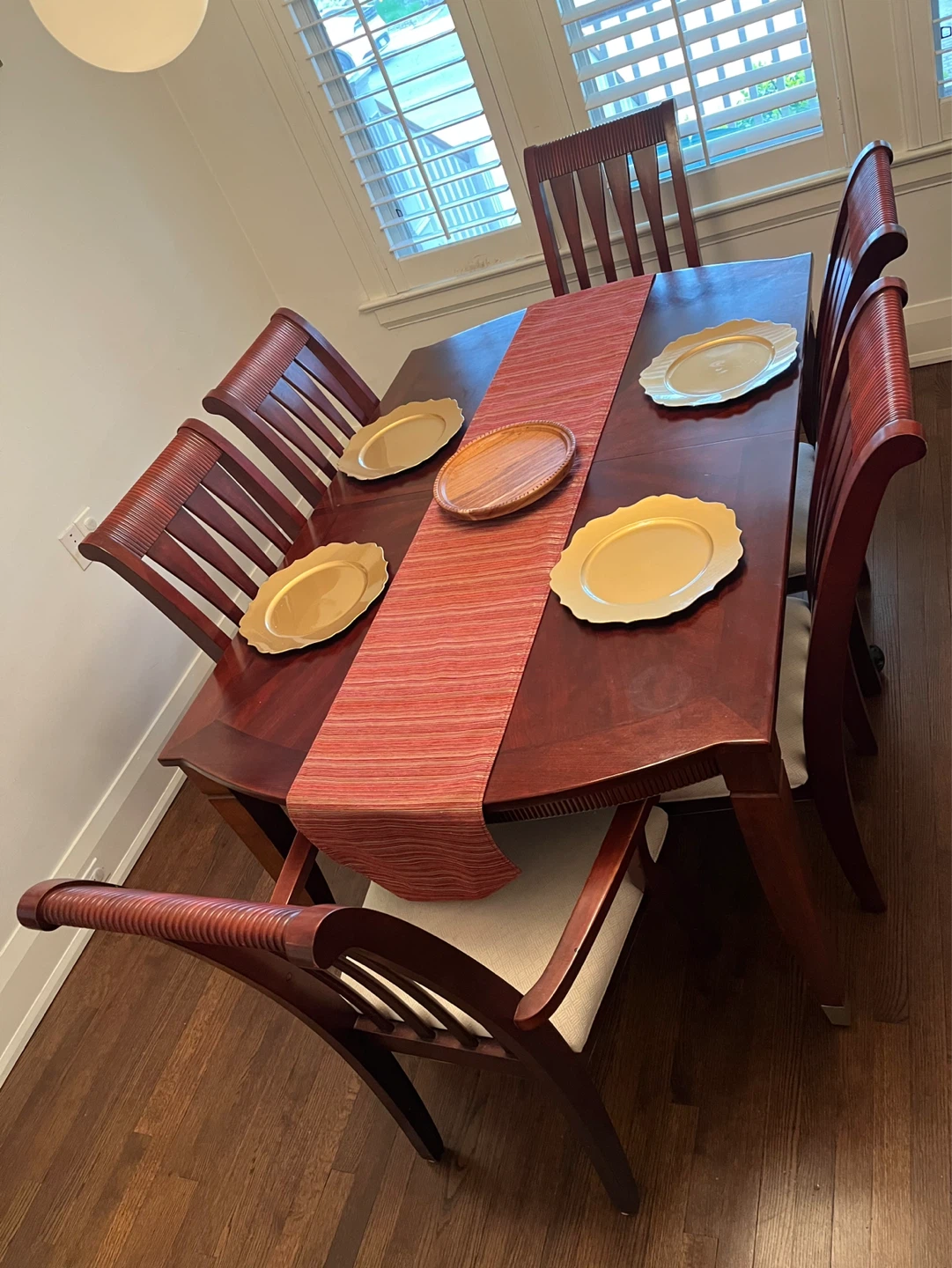 Wooden Dining Table and Chairs Set