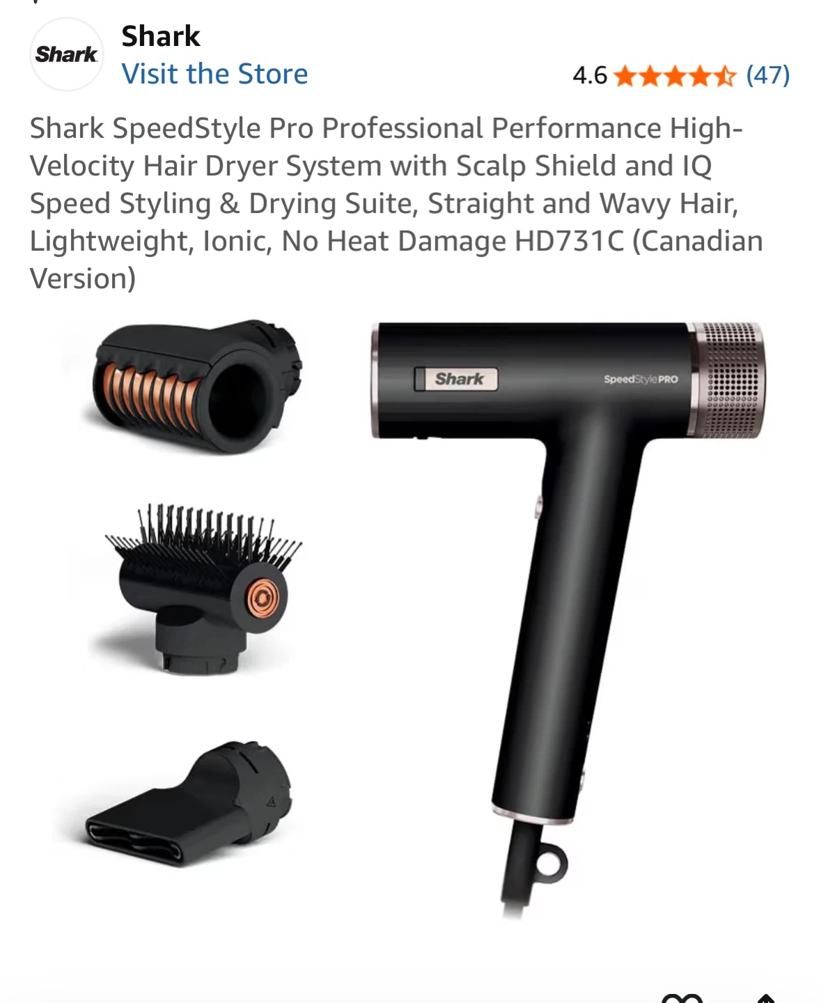 Shark SpeedStyle Pro Hair Dryer Styling by Attachments - photo 3
