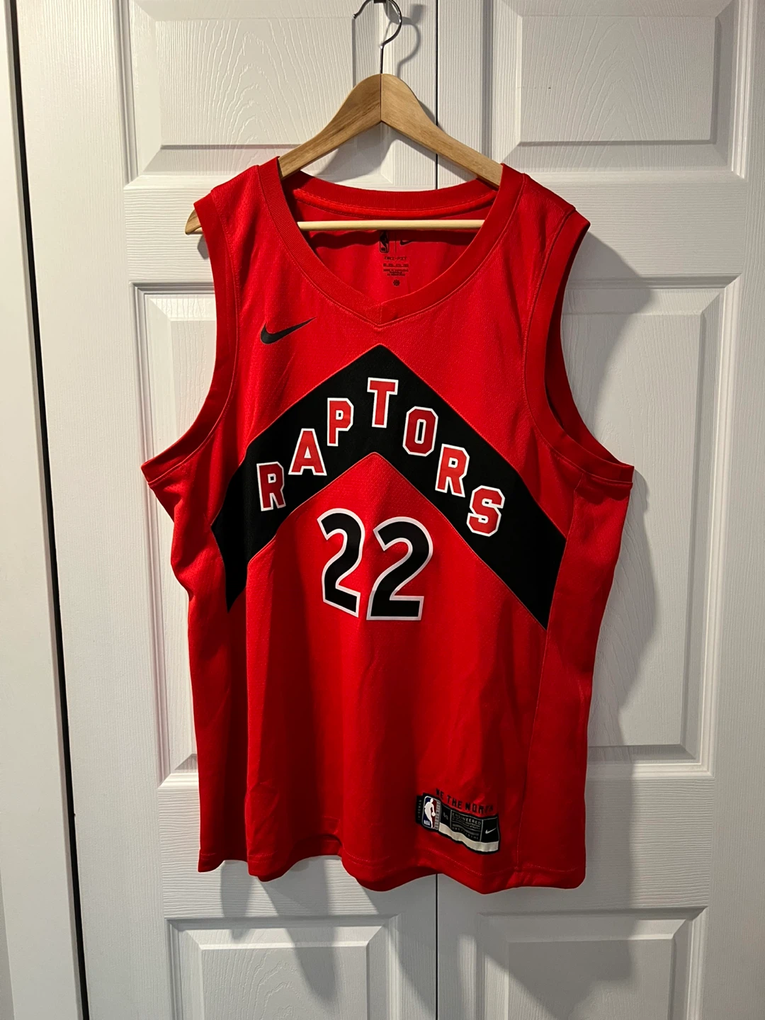 Nike Red and Black Custom Raptors #22 Basketball Jersey "CANADA"