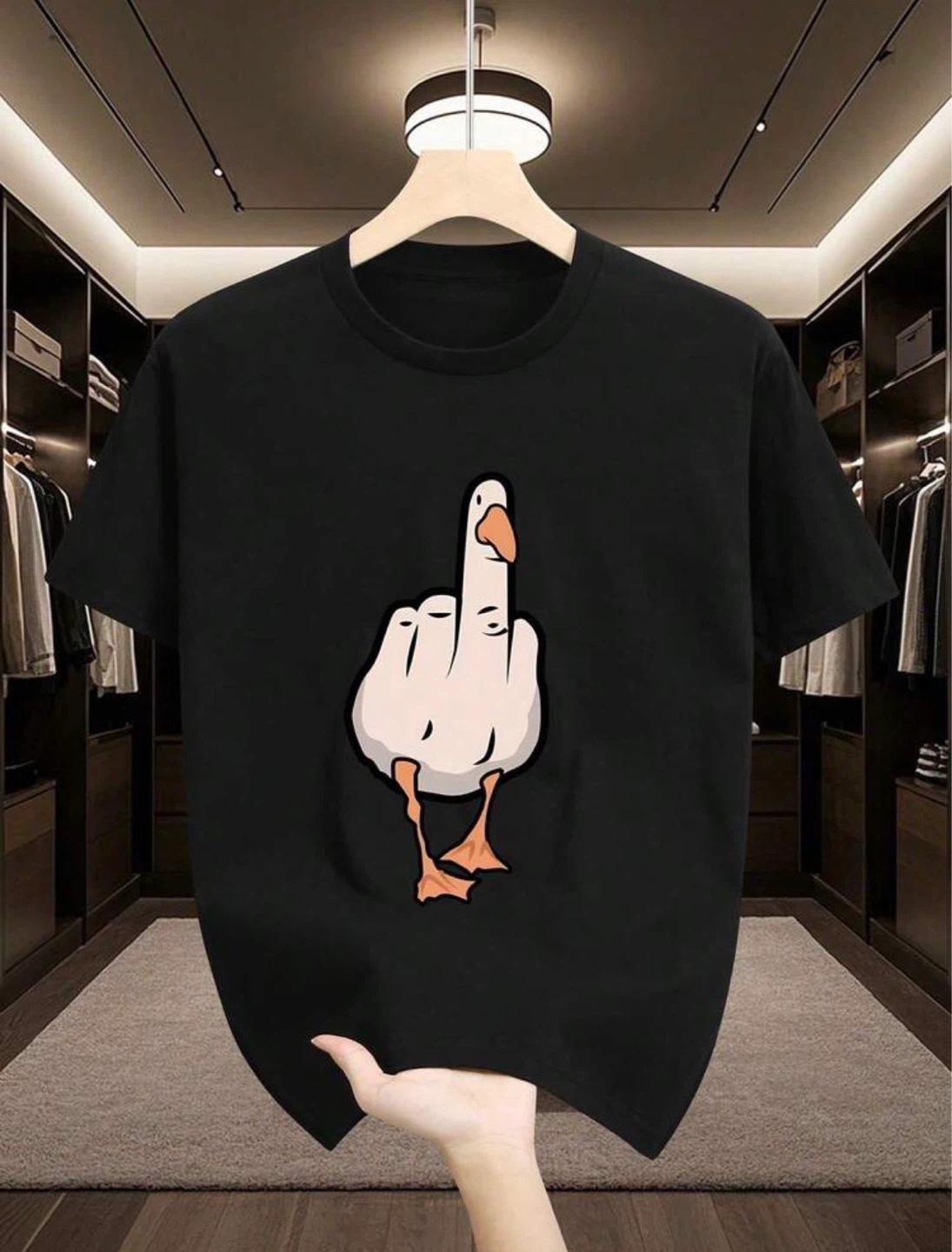 New men’s t-shirt goose print