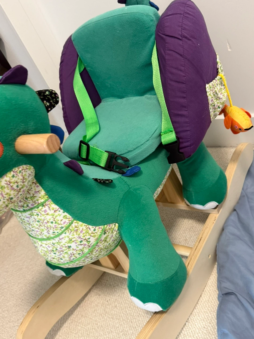Green Dinosaur Baby Rocking Horse - photo 3