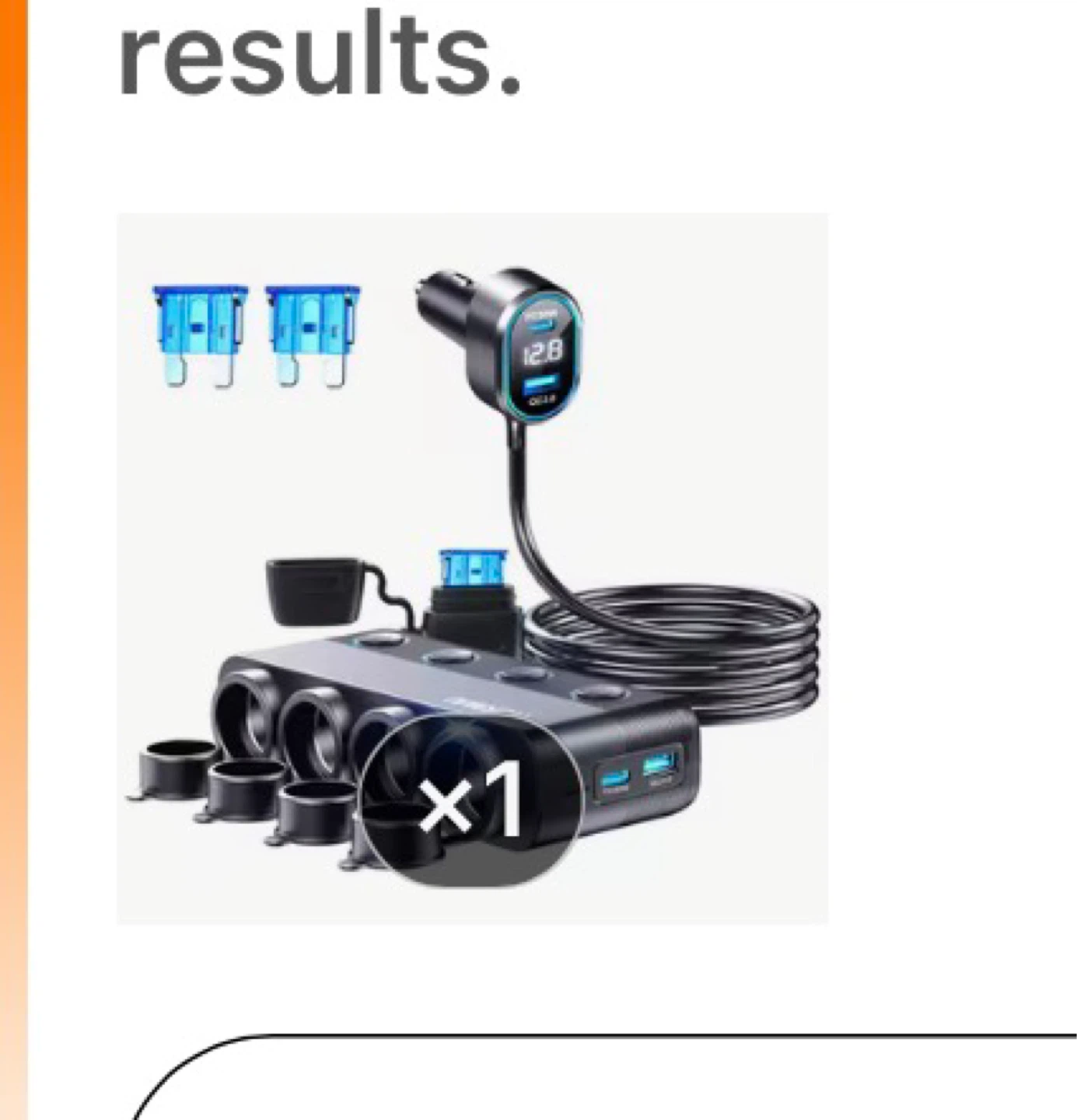 Car Charger Adapter with USB Ports