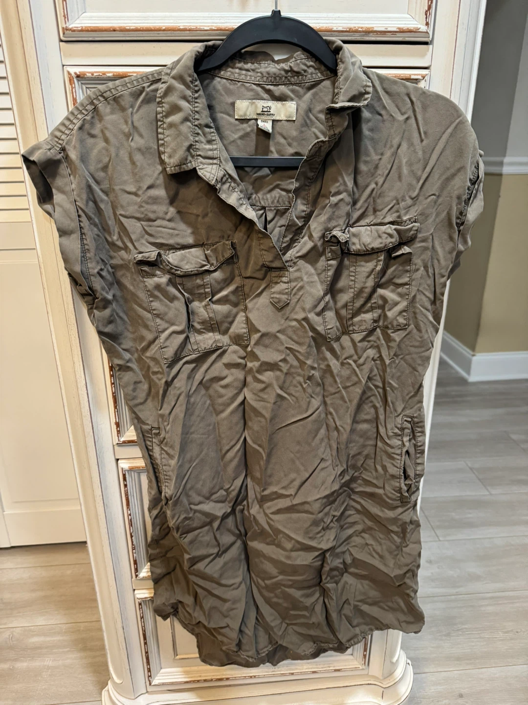 Thread & Supply Khaki Utility Dress - photo 4