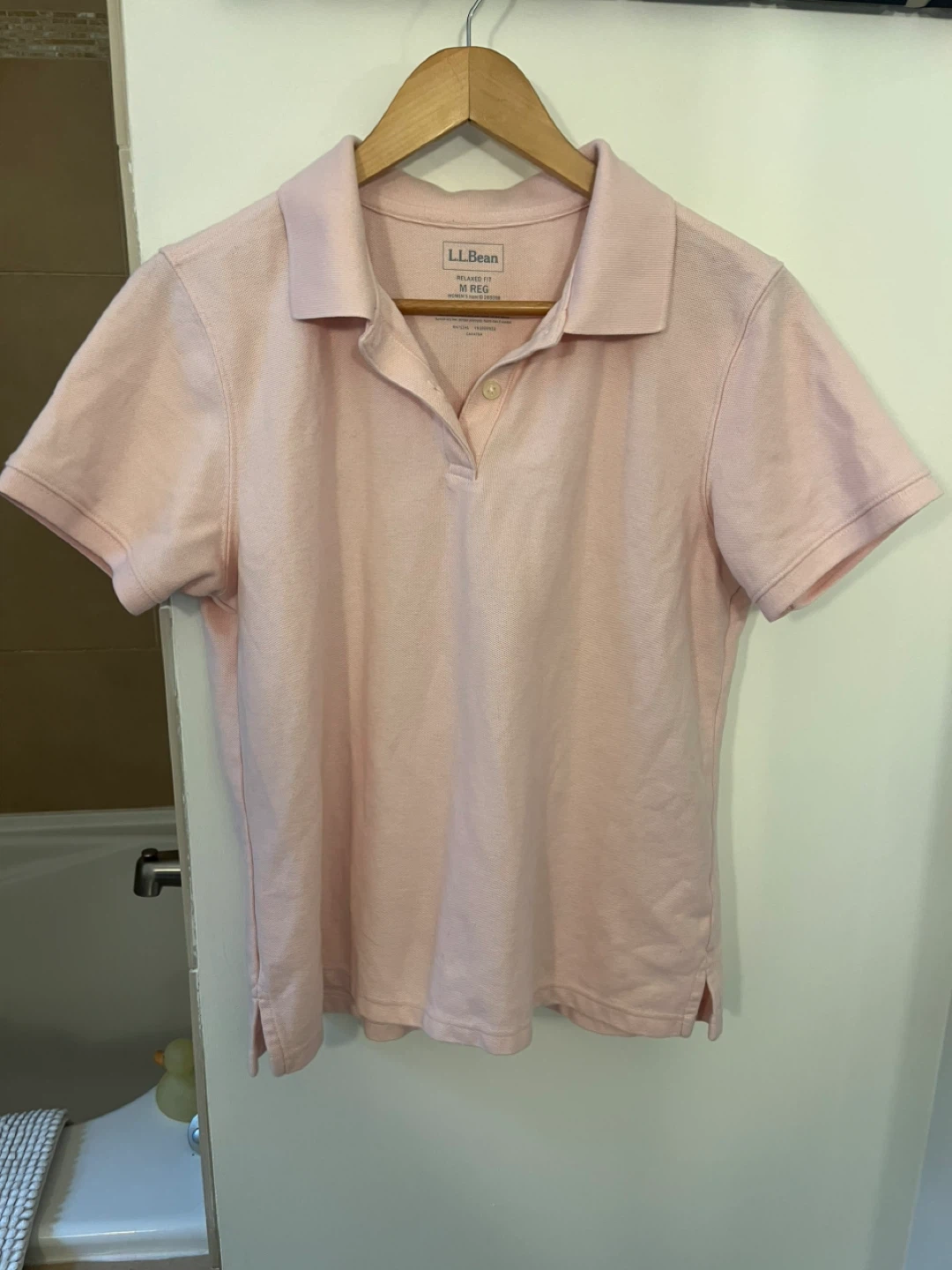 L.L.Bean Pink Polo Shirt