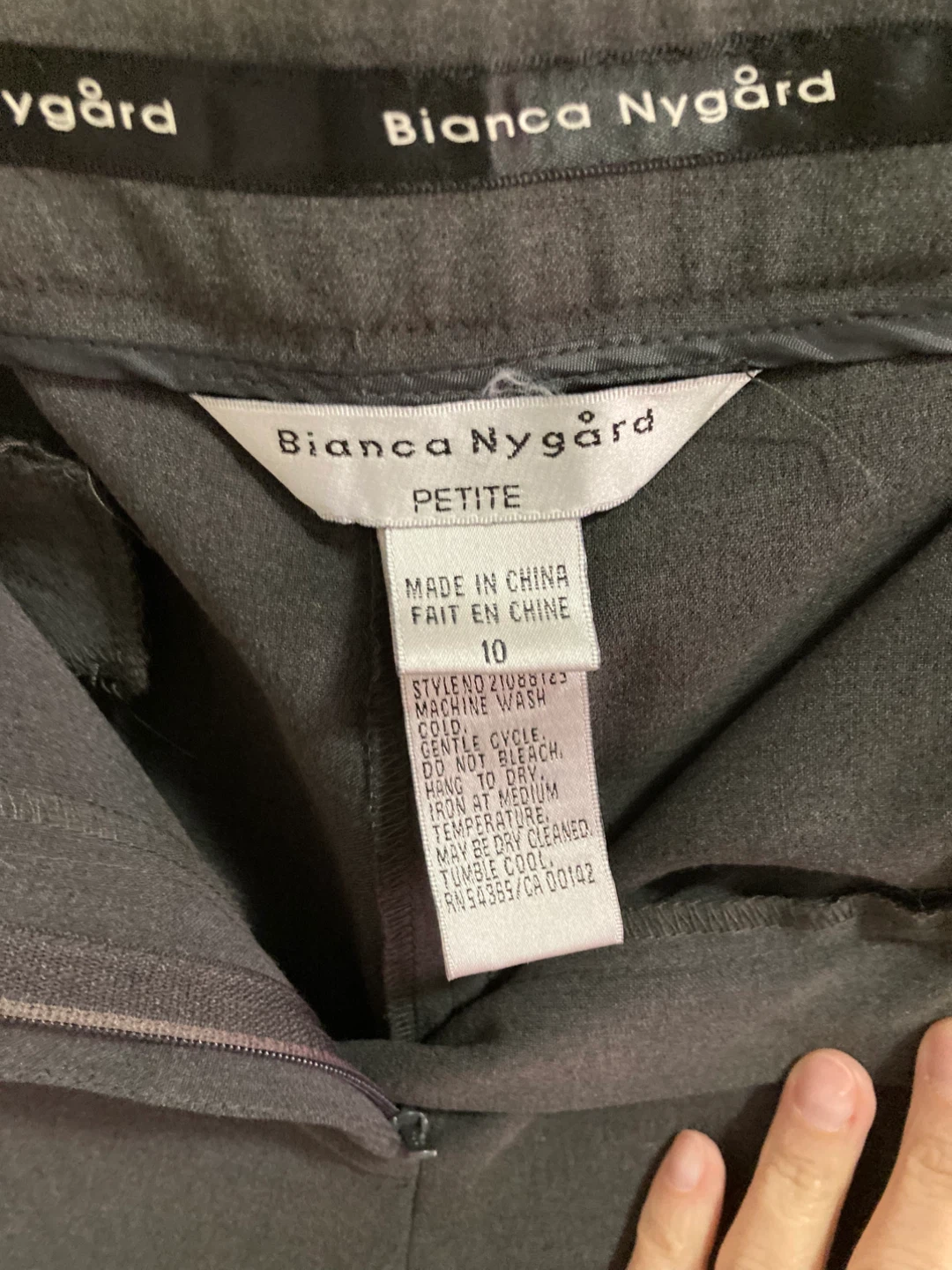 Grey Office Work Pants Size 10 Petite - photo 3