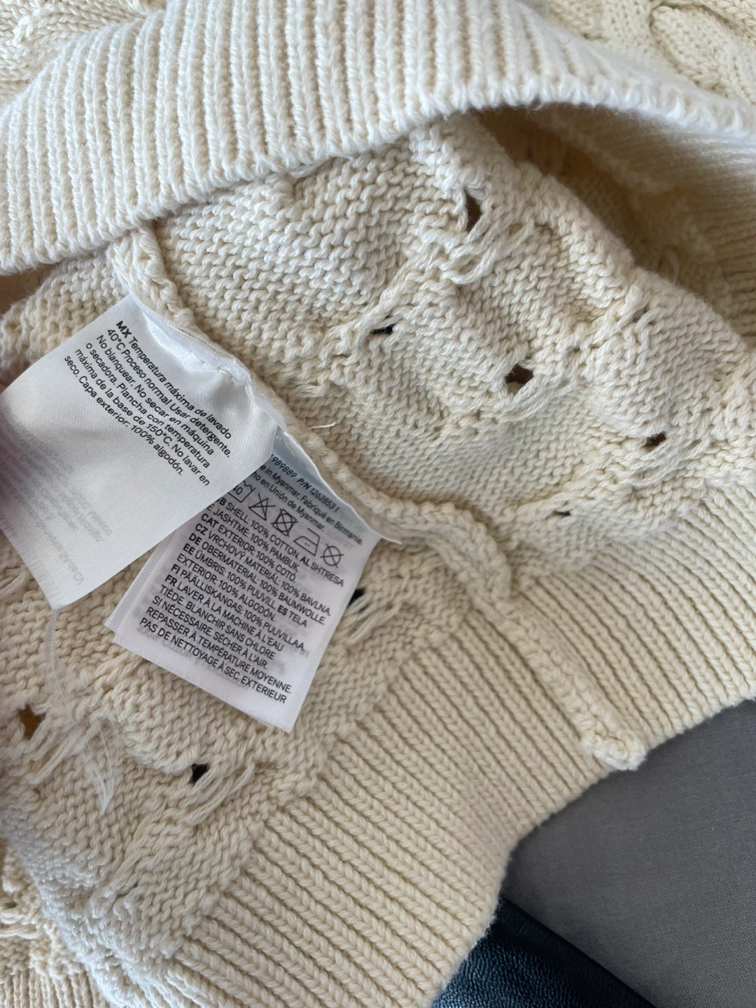 H&M Cream Cable Knit Sweater - Size S - photo 5