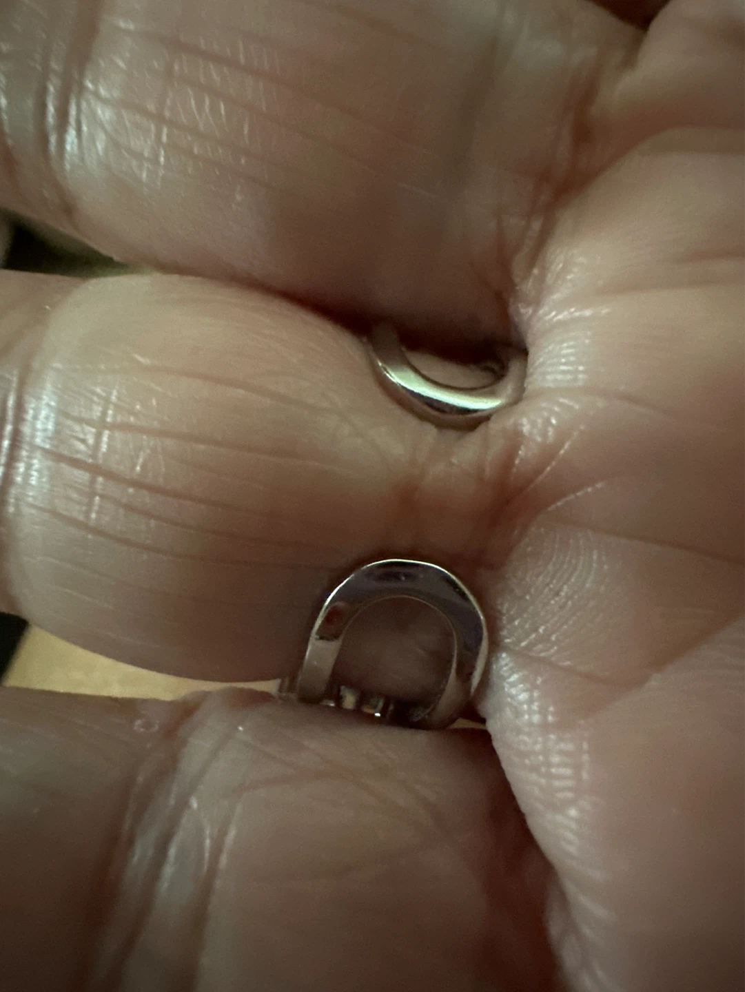 Silver-tone ring with baguette-cut stones - photo 2