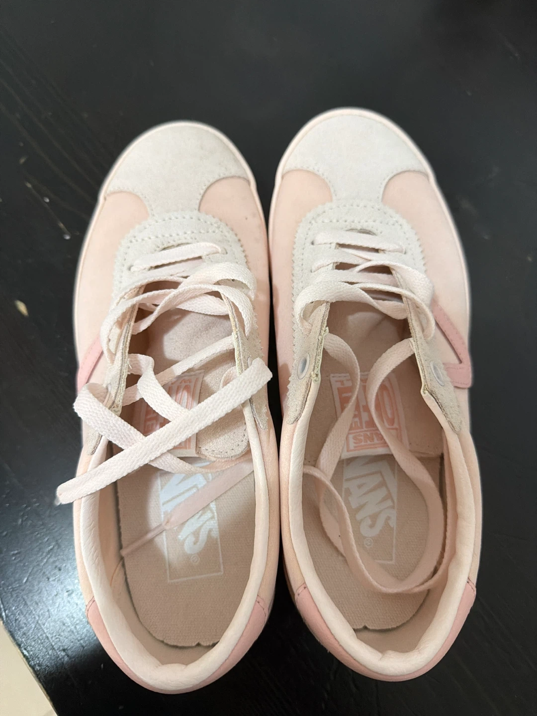 Vans Pink Suede Low-Top Sneakers