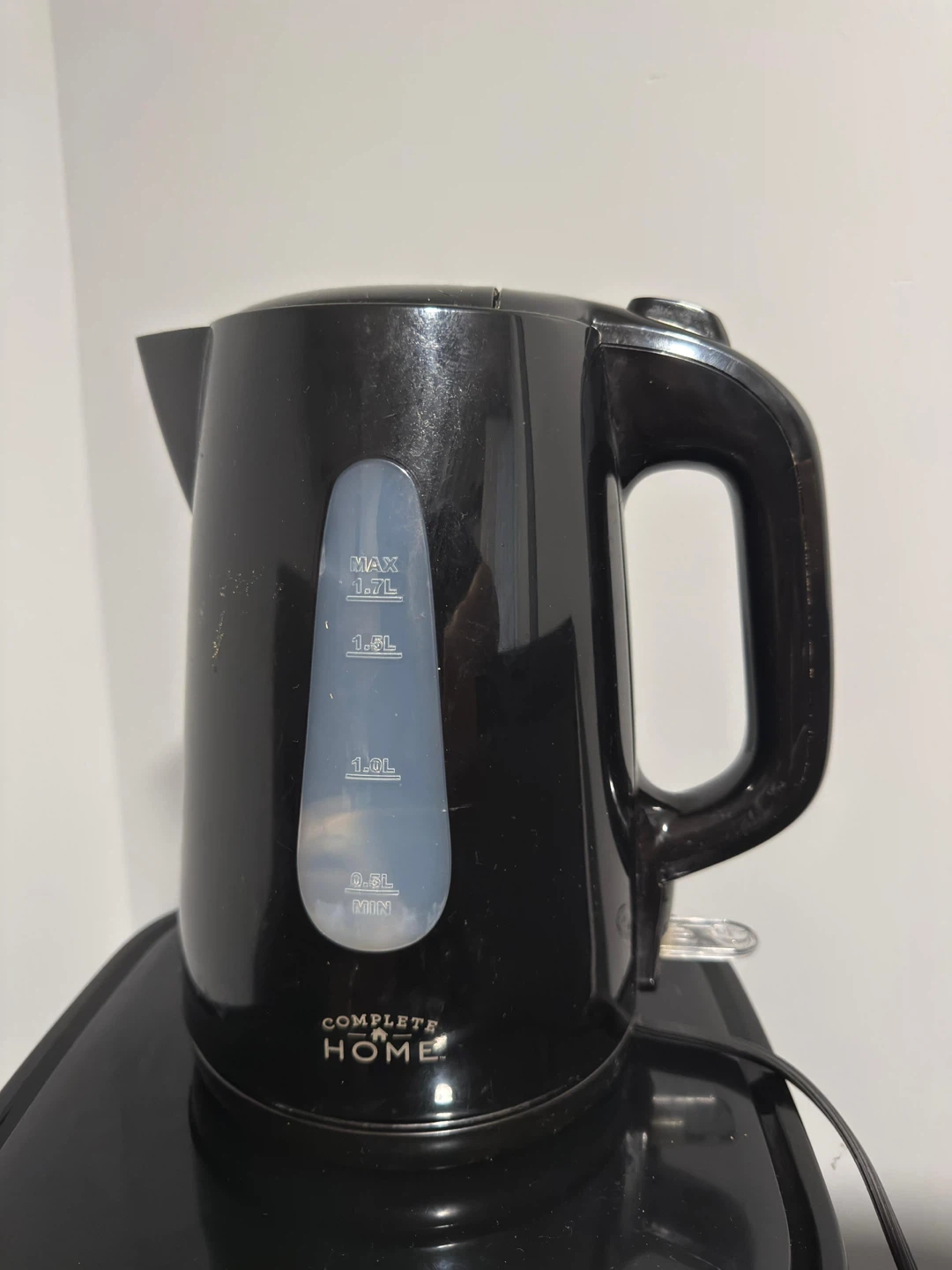 Complete Home Black Electric Kettle 1.7L