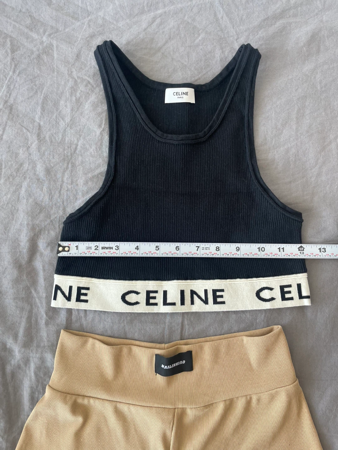 Celine Ribbed Tank Top and Shorts Set, size S - photo 2