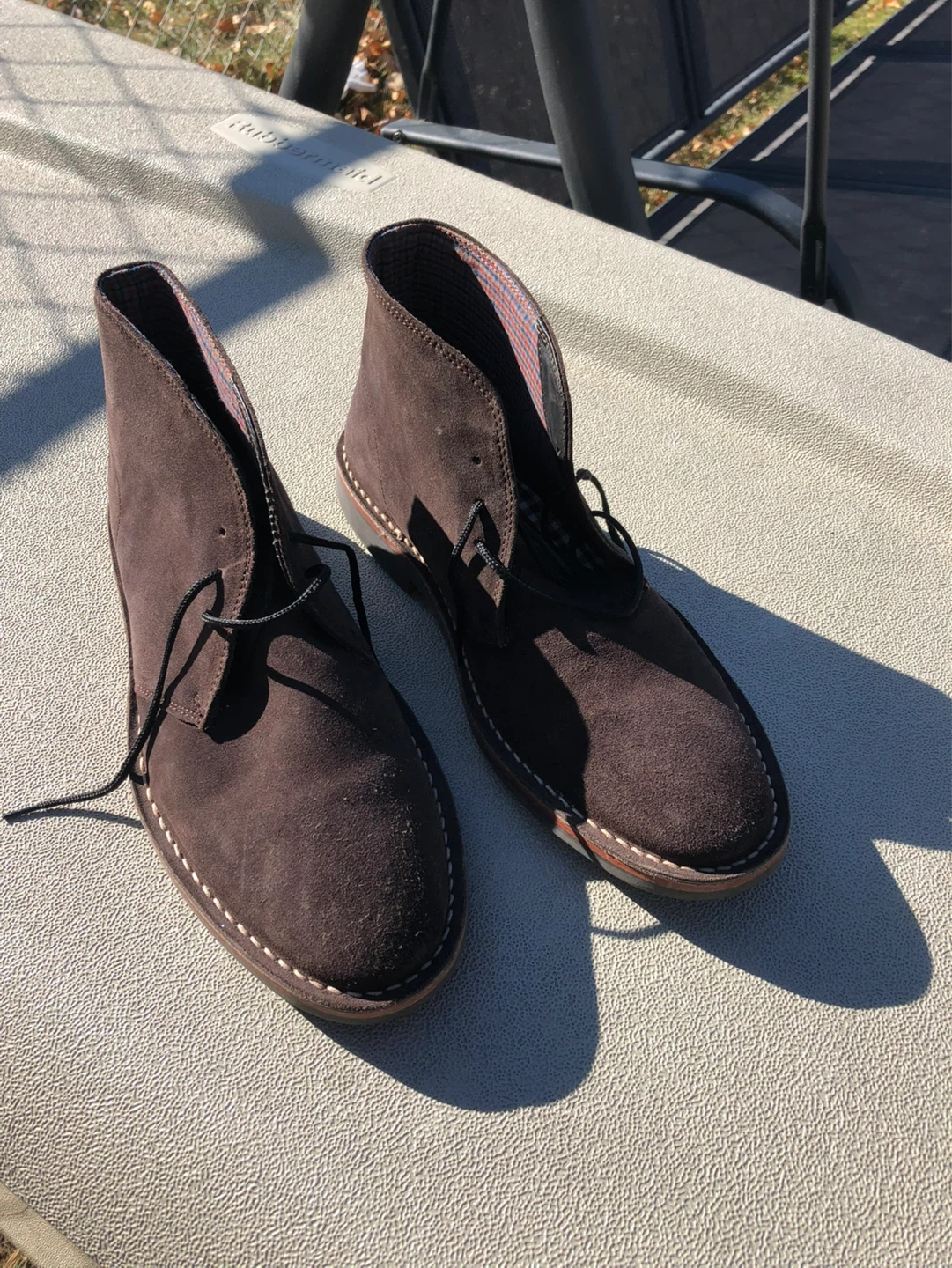 Mens Ben Sherman Brown Suede Shoes/Boots Size 9 - photo 4