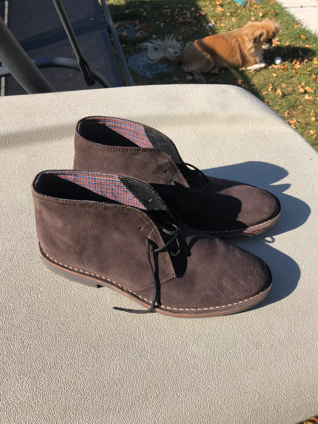 Mens Ben Sherman Brown Suede Shoes/Boots Size 9