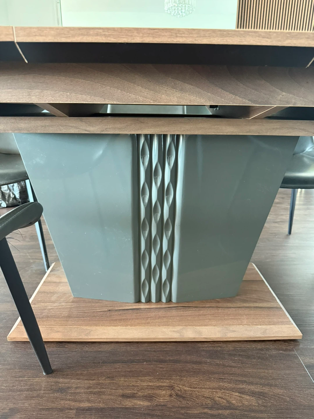 Modern Walnut Dining Table & Sideboard