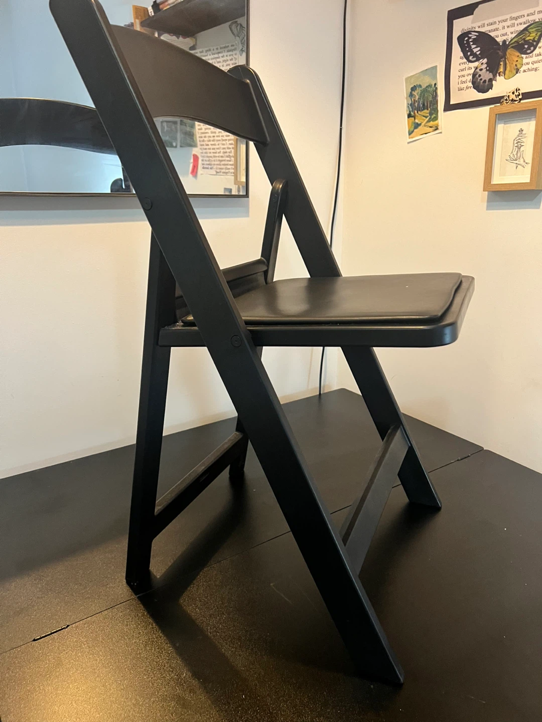 Black Folding Chair - photo 2