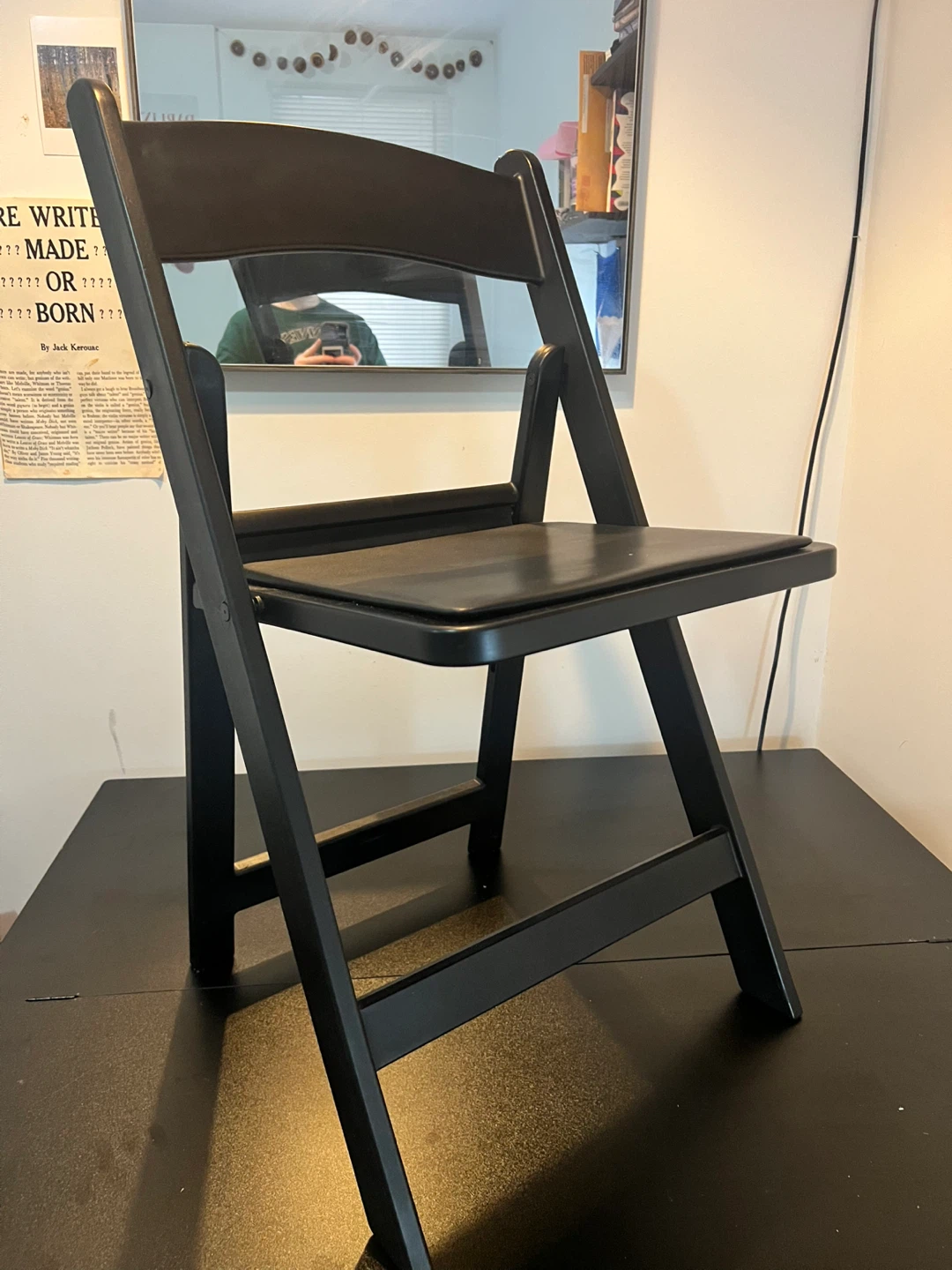 Black Folding Chair