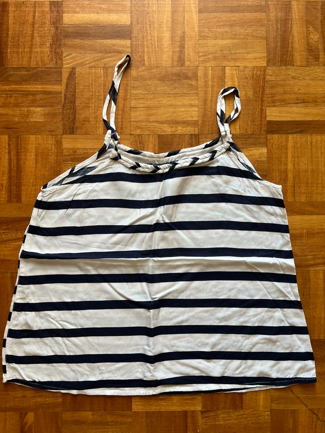 Cotton summer striped top